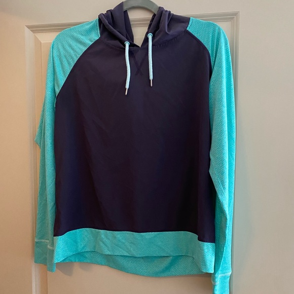 Heidi Klum for New Balance purple/teal hoodie, size M - Picture 1 of 5